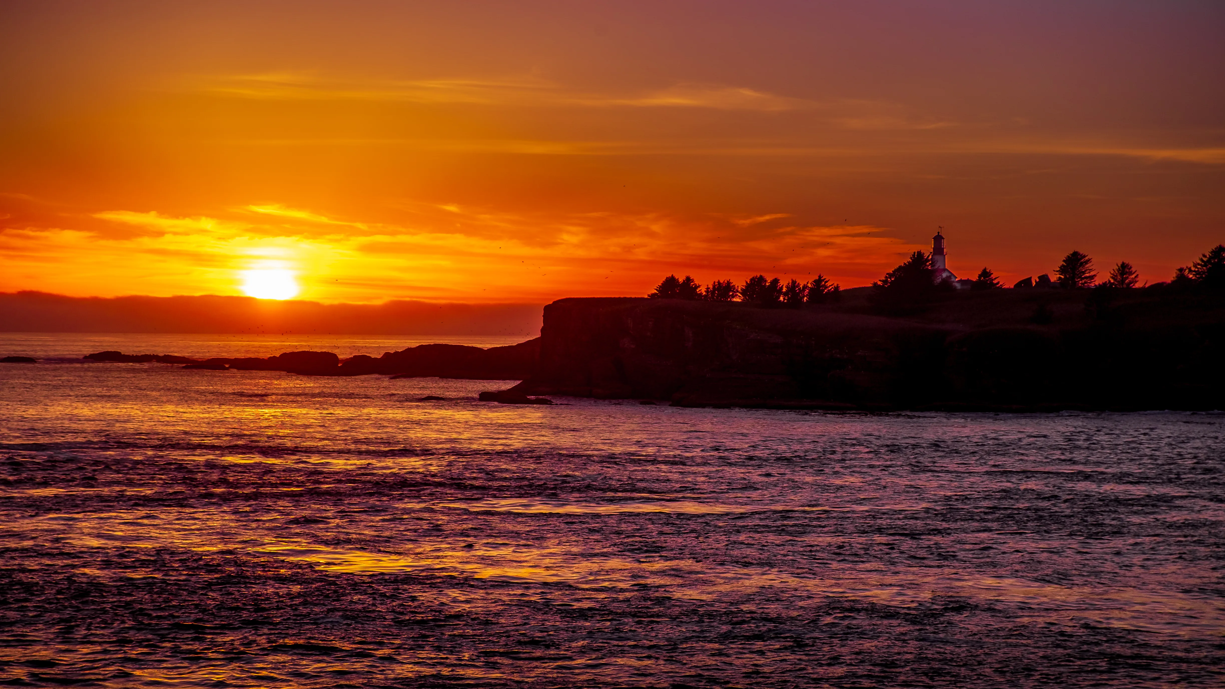 Tatoosh Island Lighthouse at Cape Flattery, Olympic Peninsula, Washington
